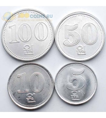 Северная Корея 2005 Набор 4 монеты