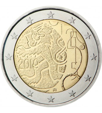 Финляндия 2010 2 евро 150 лет национальной валюте