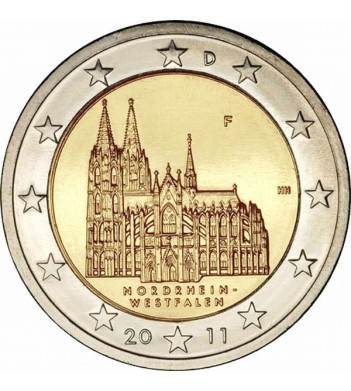 Германия 2011 2 евро Северный Рейн-Вестфалия A