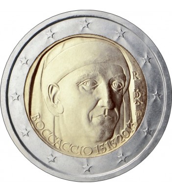 Италия 2013 2 евро Джованни Боккаччо