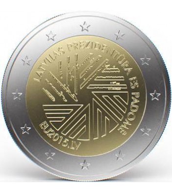 Латвия 2015 2 евро Председательство в Совете ЕС