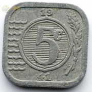 Нидерланды 1942 5 центов (цинк) Нидерланды 1942 5 центов (цинк)