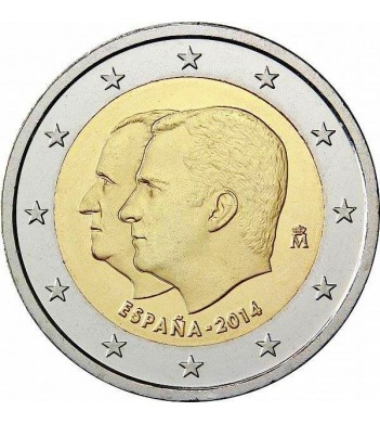 Испания 2014 2 евро Король Филипп VI