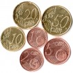 Кипр Набор 6 монет евро 2015 (1-50 центов)