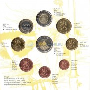Финляндия 2009 набор 8 монет евро в буклете