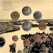 Финляндия 2009 набор 8 монет евро в буклете