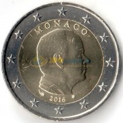 Монако 2016 2 евро Князь Альберт II