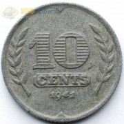 Нидерланды 1941 10 центов (цинк) Нидерланды 1941 10 центов (цинк)
