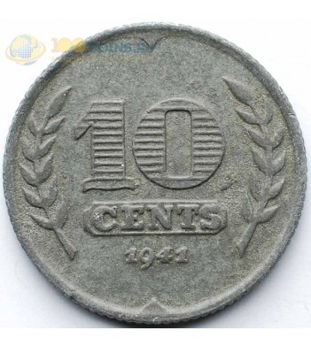 Нидерланды 1941 10 центов (цинк)