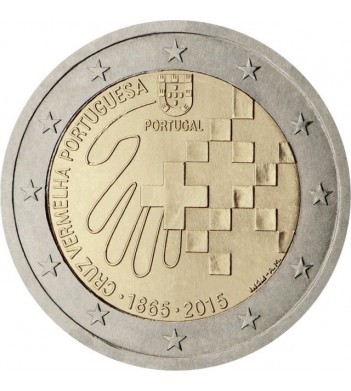 Португалия 2015 2 евро 150 лет Красному кресту