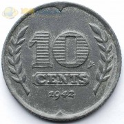 Нидерланды 1943 10 центов (цинк) Нидерланды 1943 10 центов (цинк)
