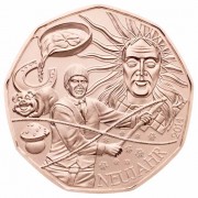 Австрия 2014 5 евро Новый год подарок на счастье