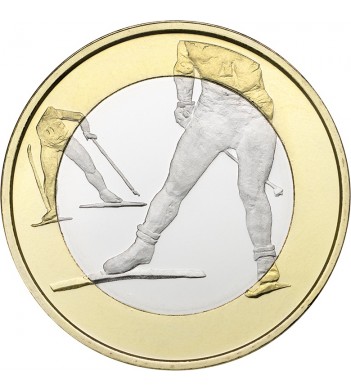 Финляндия 2016 5 евро Лыжный спорт