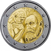 Франция 2017 2 евро Огюст Роден