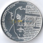 Германия 2017 20 евро 500 лет реформации A
