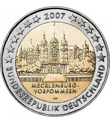 Германия 2007 2 евро Мекленбург-Передняя Померания F