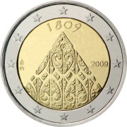 Финляндия 2009 2 евро 200 лет автономии