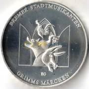 Германия 2017 20 евро Бременские музыканты J