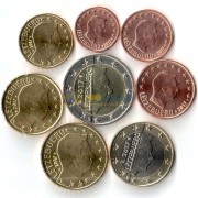 Люксембург Набор 8 монет евро 2017 (1-50 центов, 1-2 евро)