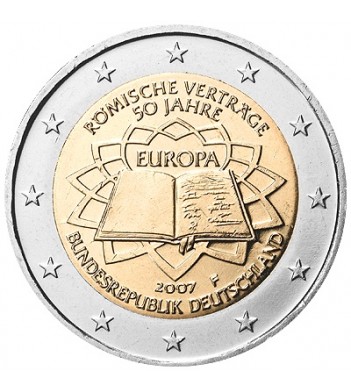 Германия 2007 2 евро Римский договор D