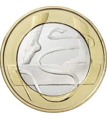 Финляндия 2015 5 евро Гимнастика