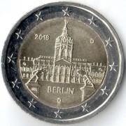 Германия 2018 2 евро Берлин D