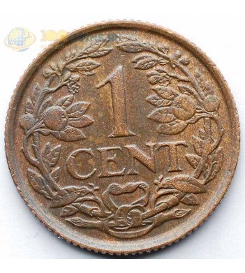 Нидерланды 1941 1 цент (бронза)
