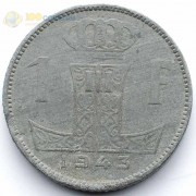 Бельгия 1943 1 франк BELGIQUE