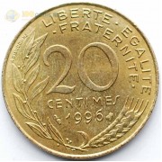 Франция 1996 20 сантимов