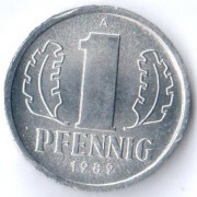 Германия 1989 1 пфенниг