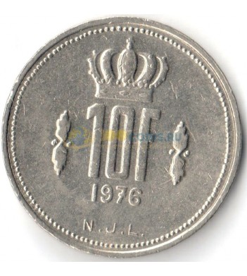 Люксембург 1976 10 франков