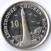 Мэн 2007 10 пенсов Маяк Чикен-Рок