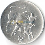 Сан-Марино 1972 10 лир Корова и теленок