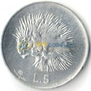 Сан-Марино 1974 5 лир Дикобраз