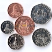 Джерси набор 6 монет 2012