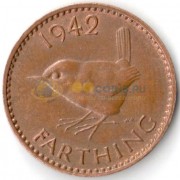 Великобритания 1942 1 фартинг