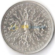 Великобритания 1980 25 пенсов 80 лет Королевы Матери