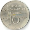 Германия 1974 10 марок 25 лет образования ГДР
