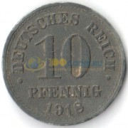 Германия 1918 10 пфеннигов
