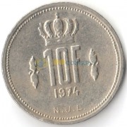 Люксембург 1974 10 франков