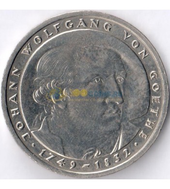 ФРГ 1982 5 марок Иоганн Вольфганг фон Гете