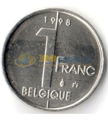 Бельгия 1994-2001 1 франк BELGIQUE