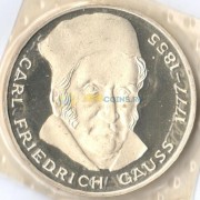 ФРГ 1977 5 марок Карл Фридрих Гаусс (серебро)