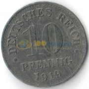 Германия 1919 10 пфеннигов