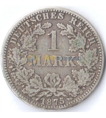 Германия 1875 1 марка A (F-VF)