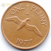 Гернси 1977 1 пенни Северная олуша