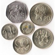 Кипр 2004 набор 6 монет