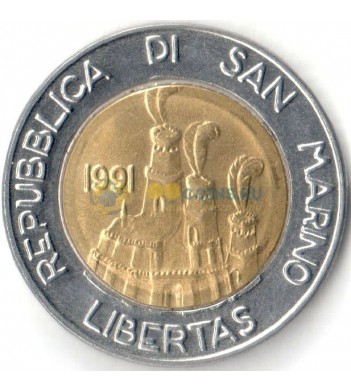 Сан-Марино 1991 500 лир Гостеприимство