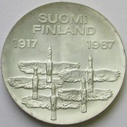Финляндия 1967 10 марок 50 лет независимости