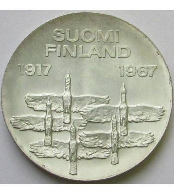 Финляндия 1967 10 марок 50 лет независимости